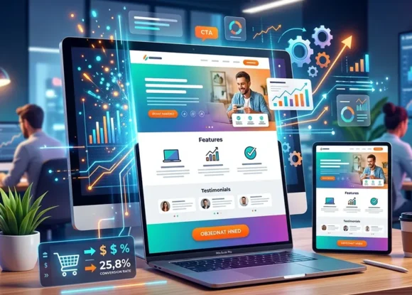 Landing page, která prodává: struktura, prvky a časté chyby